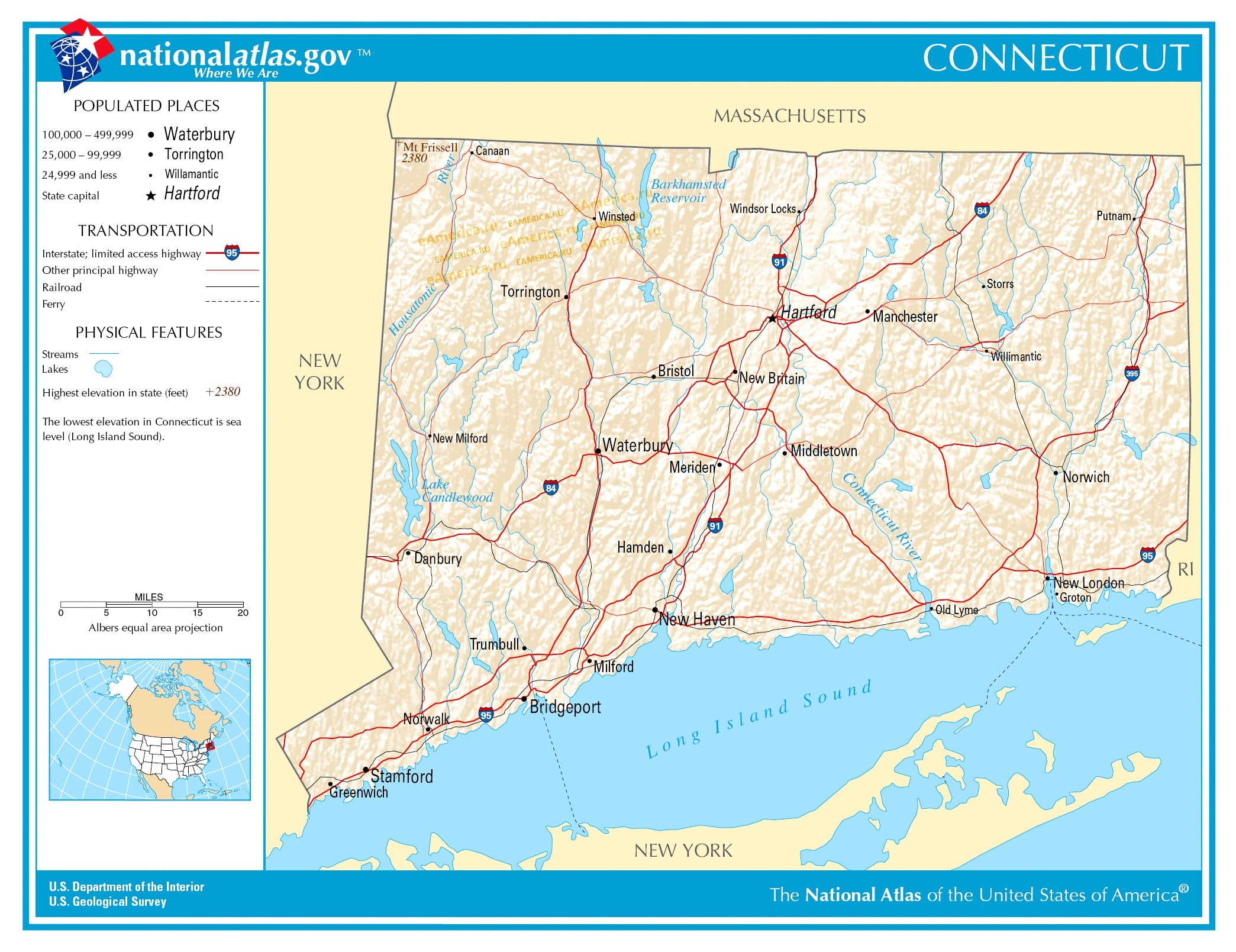 Telephone codes of Connecticut State USA